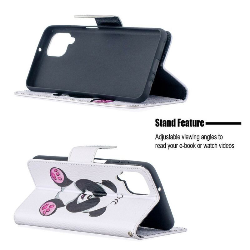 Flip Cover Samsung Galaxy M12 / A12 Panda Sjov