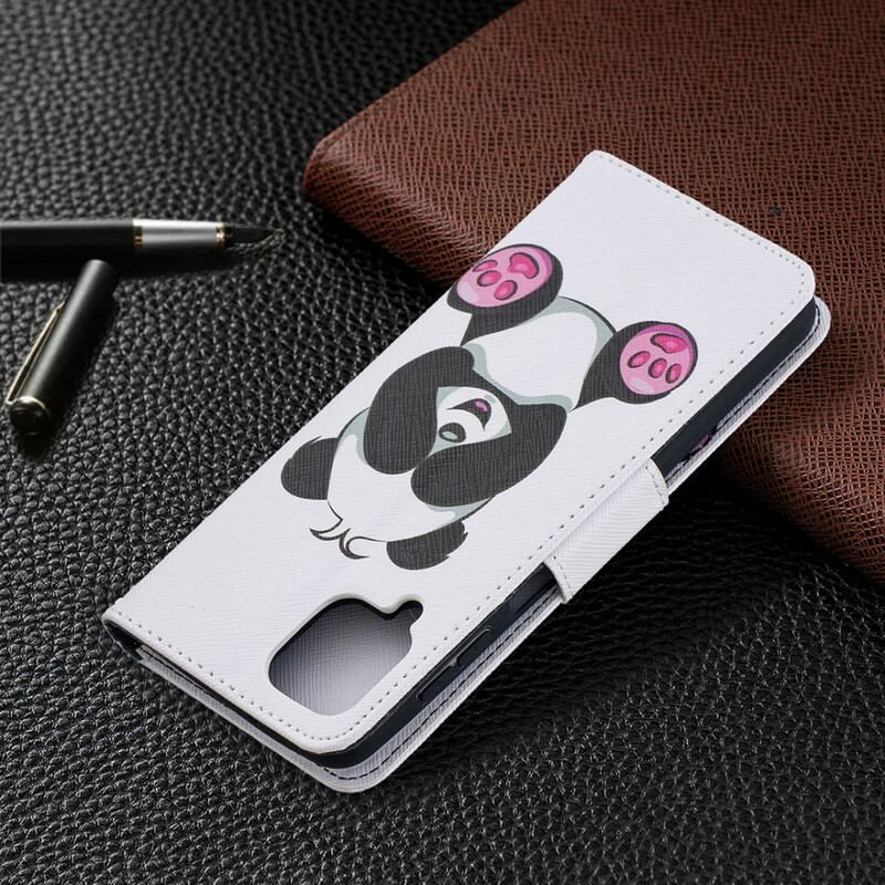 Flip Cover Samsung Galaxy M12 / A12 Panda Sjov