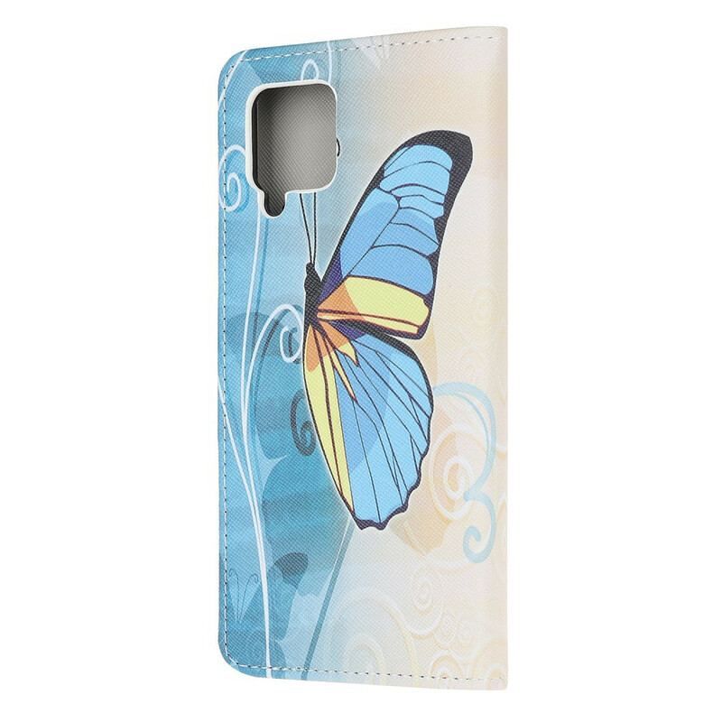 Flip Cover Samsung Galaxy M12 / A12 Sommerfugle