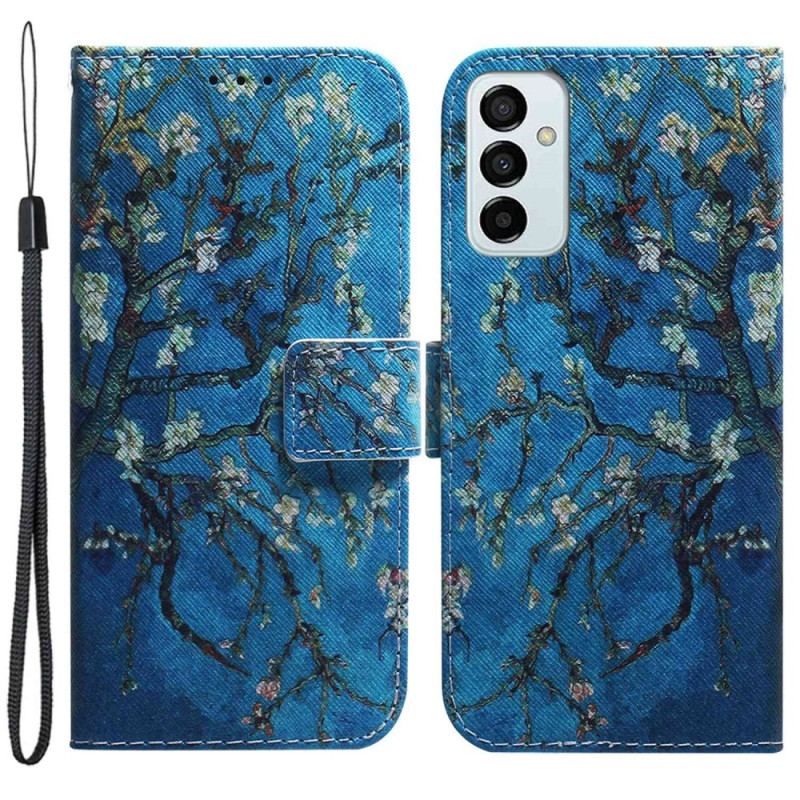 Flip Cover Samsung Galaxy M13 Blomstrende Grene