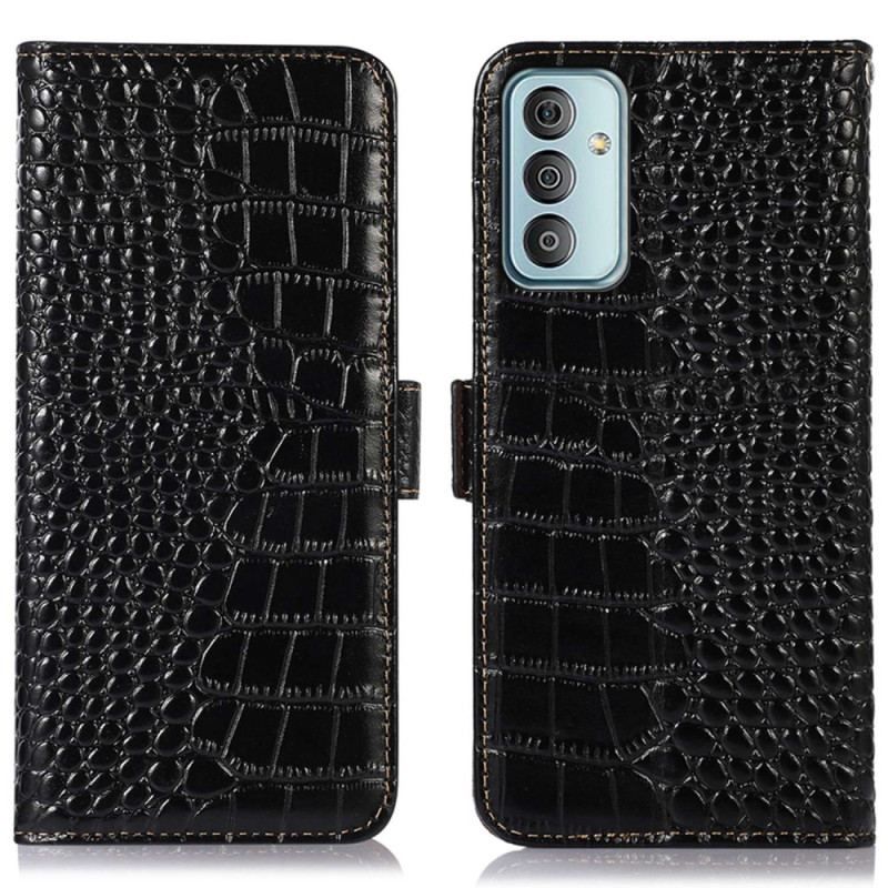 Flip Cover Samsung Galaxy M13 Crocodile Style Rfid