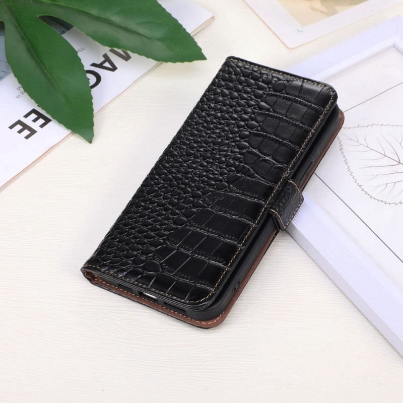 Flip Cover Samsung Galaxy M13 Crocodile Style Rfid