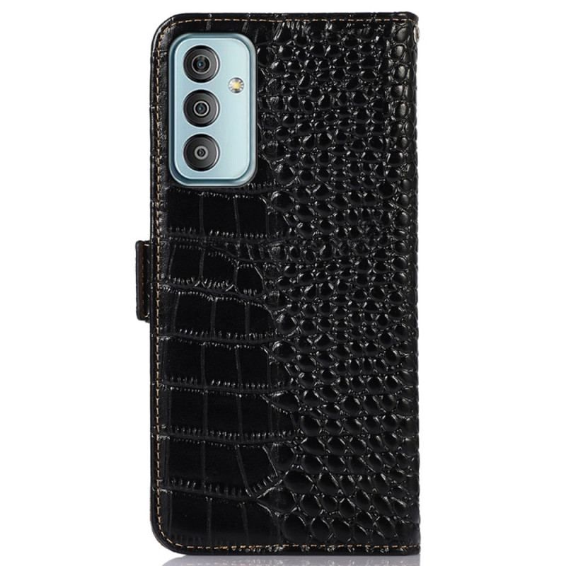 Flip Cover Samsung Galaxy M13 Crocodile Style Rfid