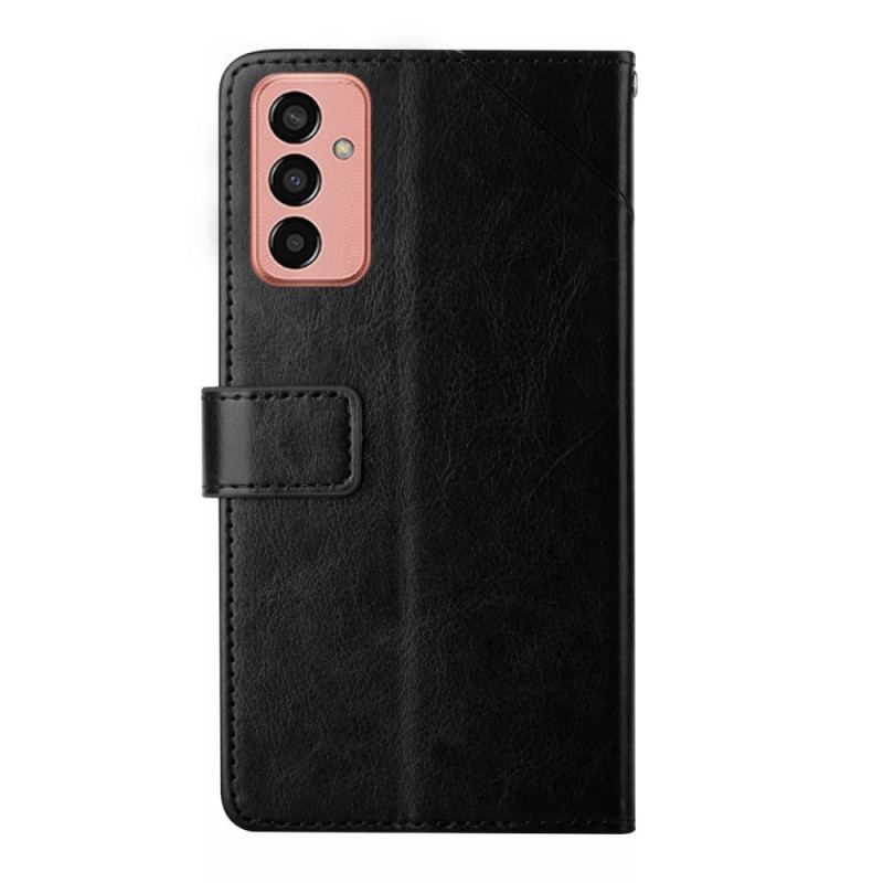 Flip Cover Samsung Galaxy M13 Stil Læder Y Design