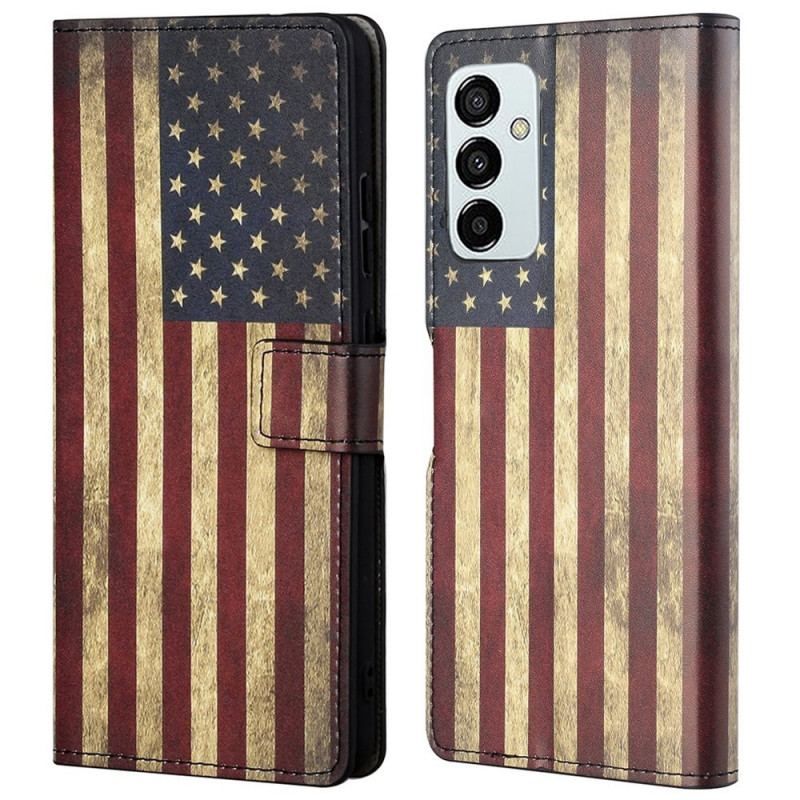 Flip Cover Samsung Galaxy M23 5G Amerikansk Flag