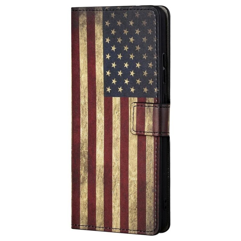 Flip Cover Samsung Galaxy M23 5G Amerikansk Flag