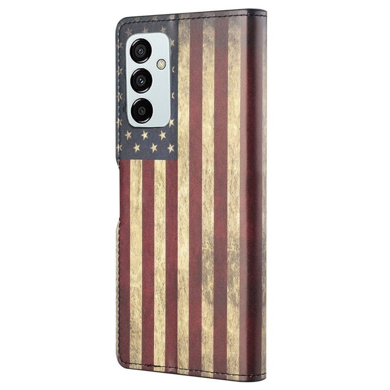 Flip Cover Samsung Galaxy M23 5G Amerikansk Flag