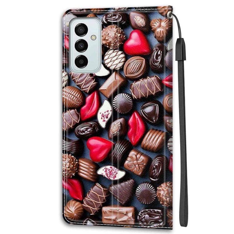 Flip Cover Samsung Galaxy M23 5G Chokolade