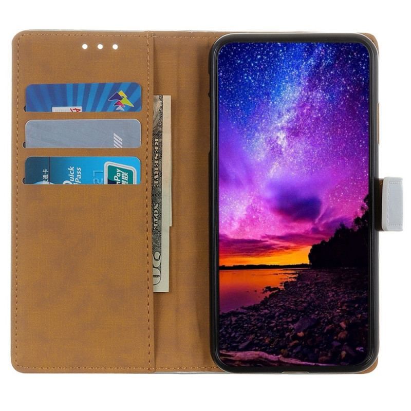 Flip Cover Samsung Galaxy M23 5G Enkel Læderstil