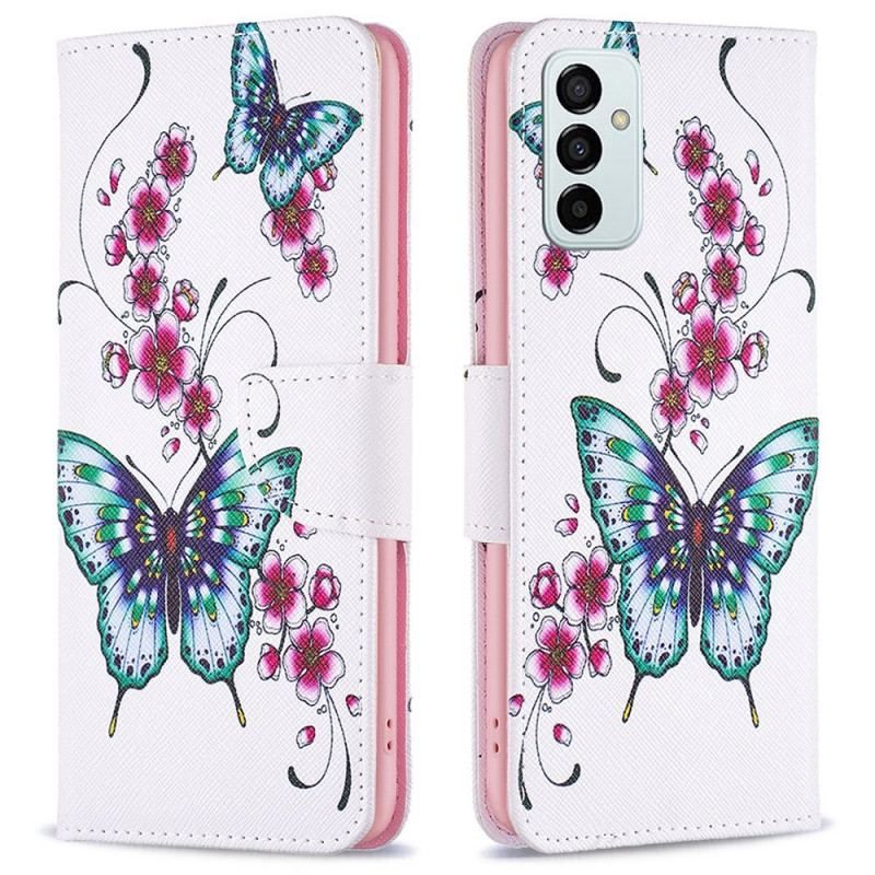 Flip Cover Samsung Galaxy M23 5G Fantastiske Sommerfugle