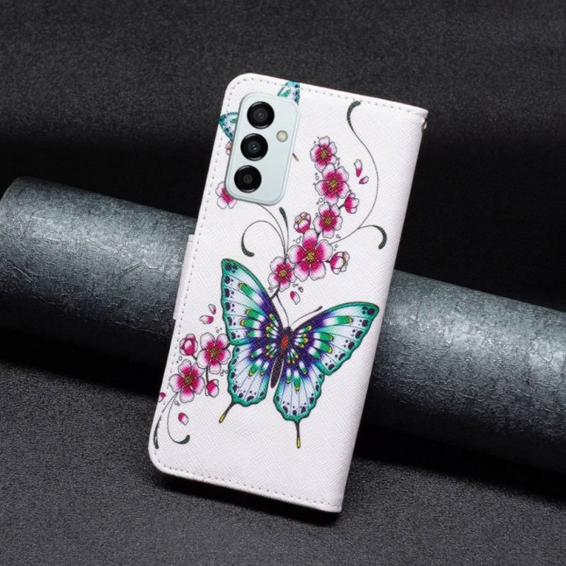 Flip Cover Samsung Galaxy M23 5G Fantastiske Sommerfugle