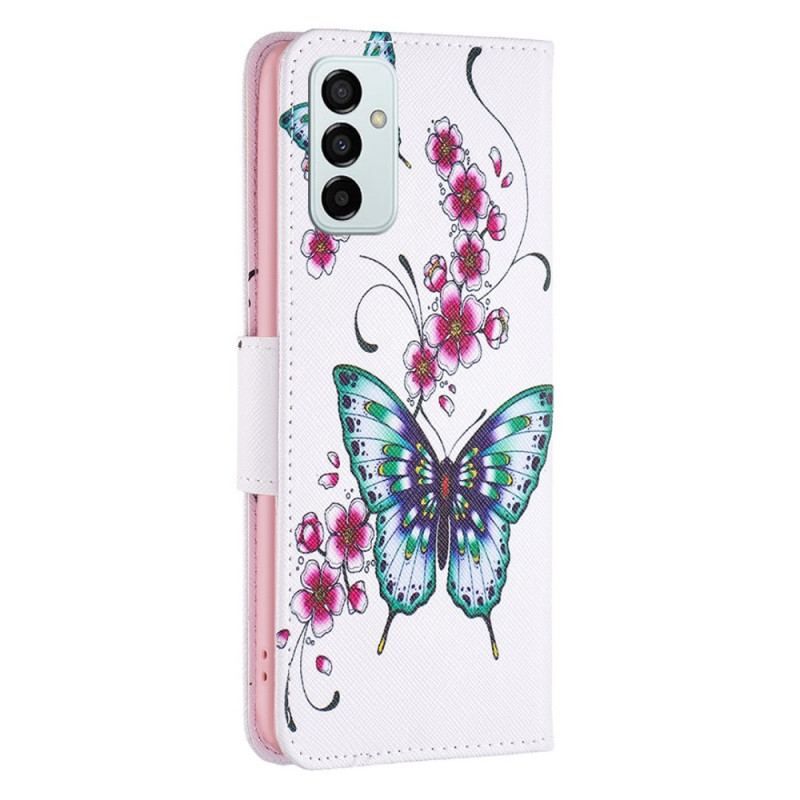 Flip Cover Samsung Galaxy M23 5G Fantastiske Sommerfugle