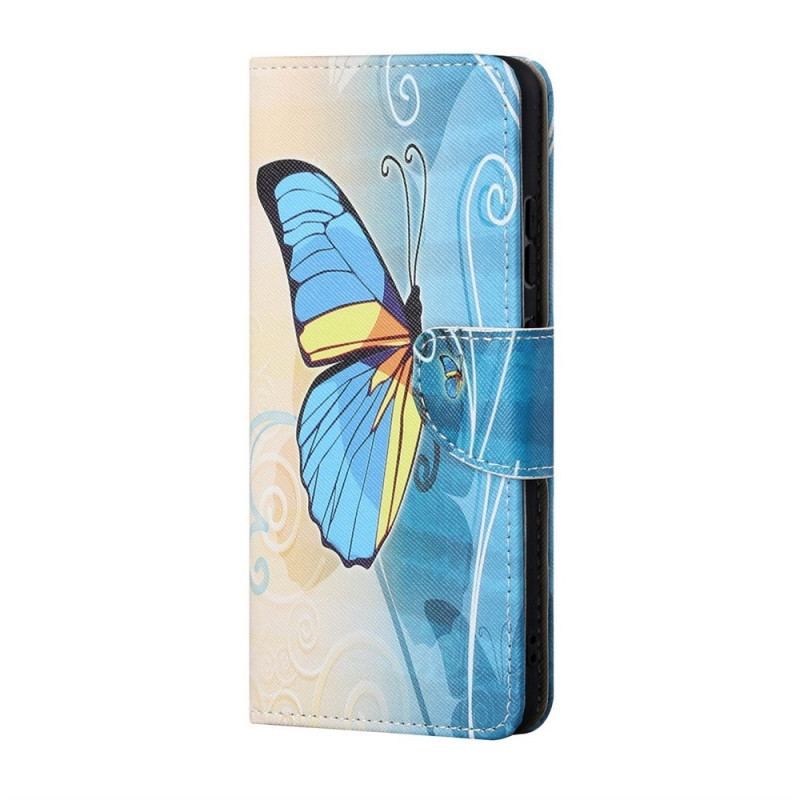 Flip Cover Samsung Galaxy M23 5G Kongelig Sommerfugl