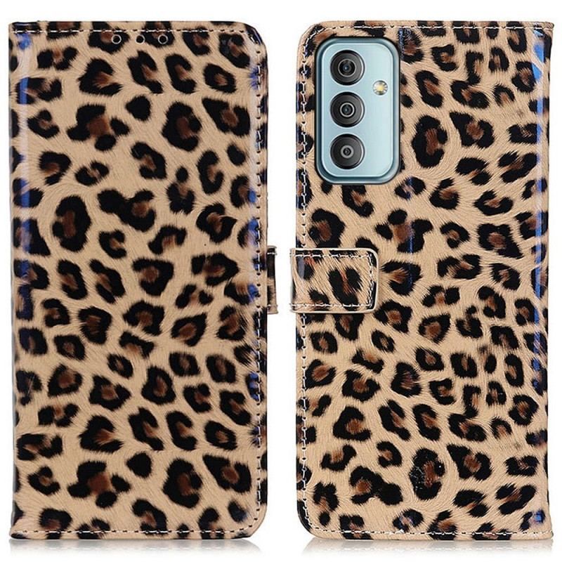 Flip Cover Samsung Galaxy M23 5G Leopard Hud Effekt