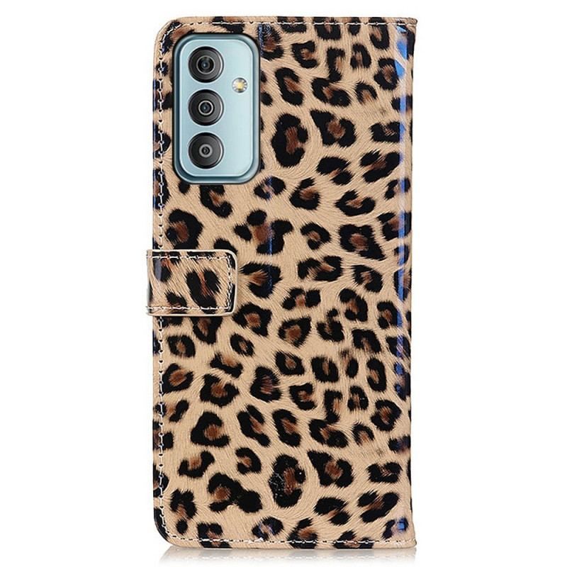 Flip Cover Samsung Galaxy M23 5G Leopard Hud Effekt