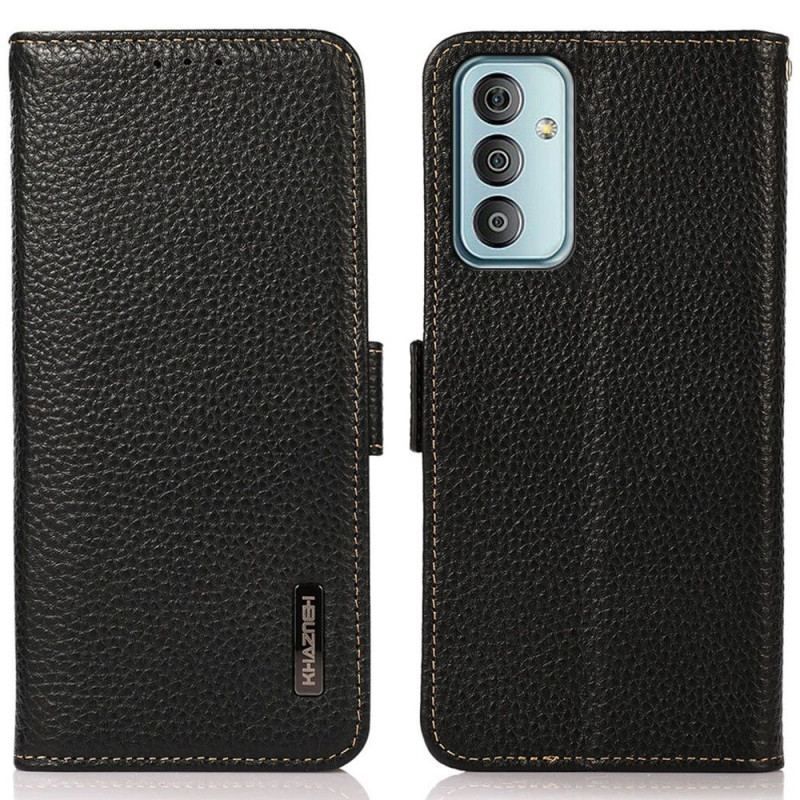 Flip Cover Samsung Galaxy M23 5G Litchi Læder Khazneh Rfid