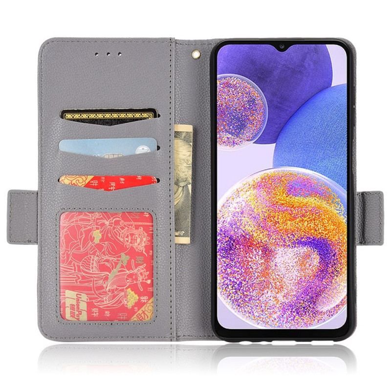 Flip Cover Samsung Galaxy M23 5G Lychee Læder Stil