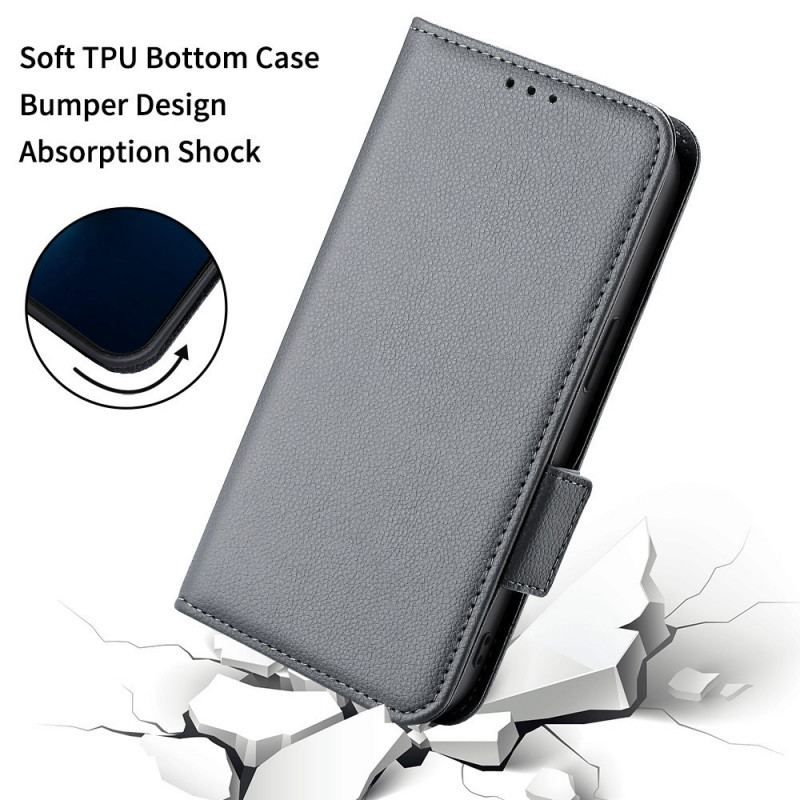 Flip Cover Samsung Galaxy M23 5G Lychee Læder Stil