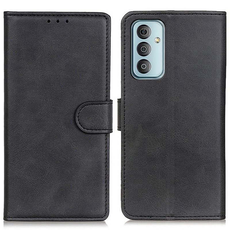 Flip Cover Samsung Galaxy M23 5G Mat Imiteret Læder