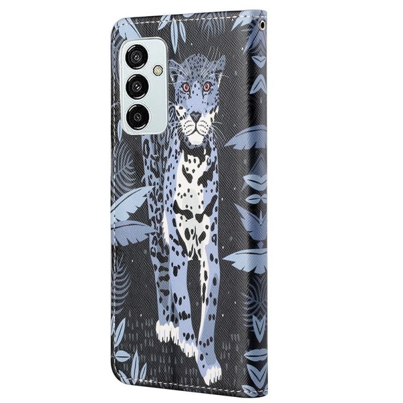 Flip Cover Samsung Galaxy M23 5G Med Snor Strappy Leopard