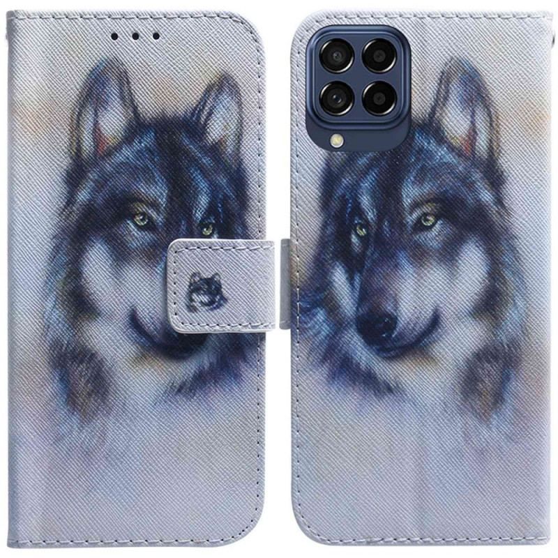 Flip Cover Samsung Galaxy M33 5G Akvarel Hund