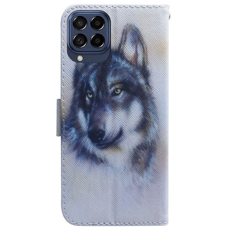 Flip Cover Samsung Galaxy M33 5G Akvarel Hund