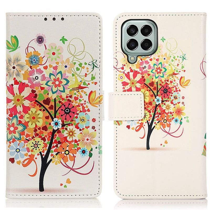 Flip Cover Samsung Galaxy M33 5G Blomstrende Træ