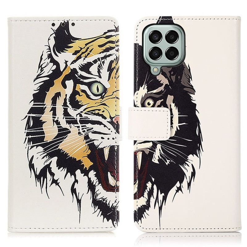 Flip Cover Samsung Galaxy M33 5G Hård Tiger