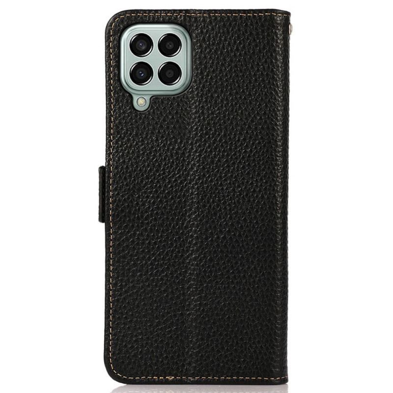 Flip Cover Samsung Galaxy M33 5G Litchi Læder Khazneh Rfid