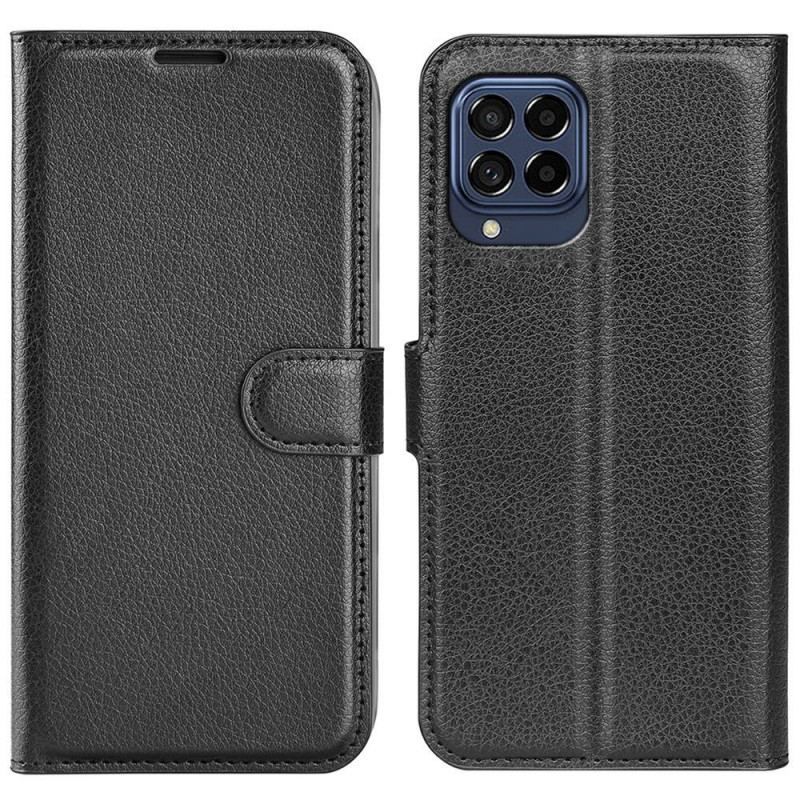 Flip Cover Samsung Galaxy M33 5G Lychee Læder Stil