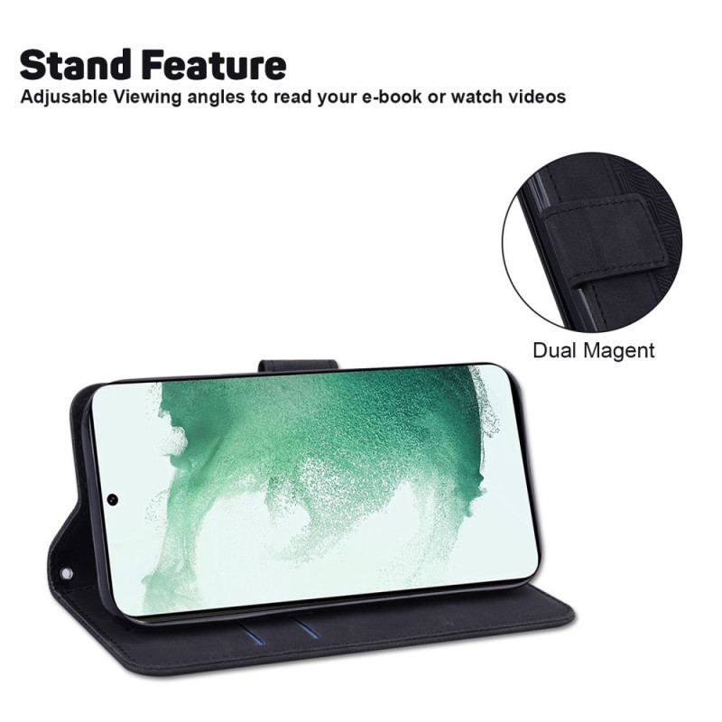 Flip Cover Samsung Galaxy M33 5G Med Snor Strappy Mønster