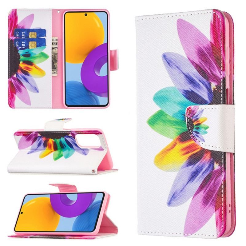 Flip Cover Samsung Galaxy M52 5G Blomst