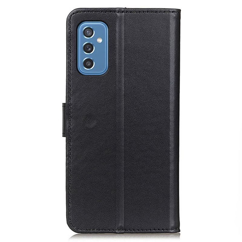 Flip Cover Samsung Galaxy M52 5G Enkel Lædereffekt