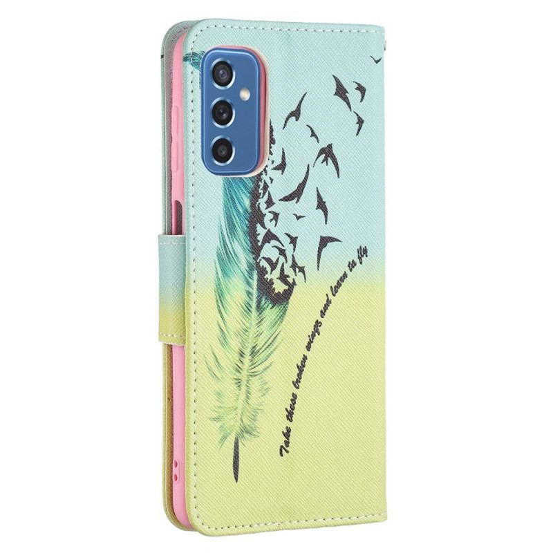 Flip Cover Samsung Galaxy M52 5G Fjer