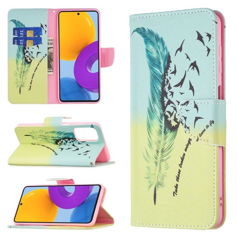 Flip Cover Samsung Galaxy M52 5G Fjer