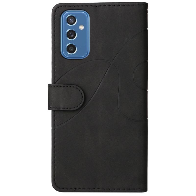 Flip Cover Samsung Galaxy M52 5G Med Snor Lanyard Ink Line