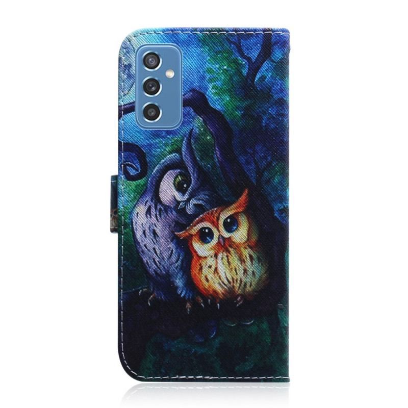 Flip Cover Samsung Galaxy M52 5G Mystiske Ugler