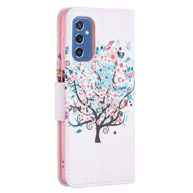 Flip Cover Samsung Galaxy M52 5G Regnbuebusk