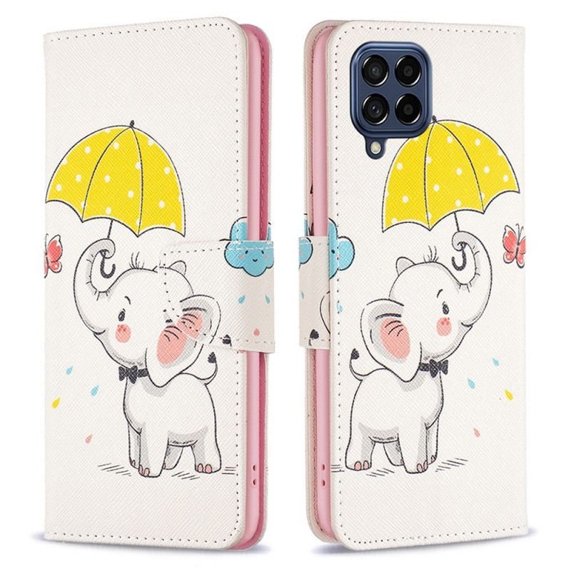 Flip Cover Samsung Galaxy M53 5G Baby Elefant