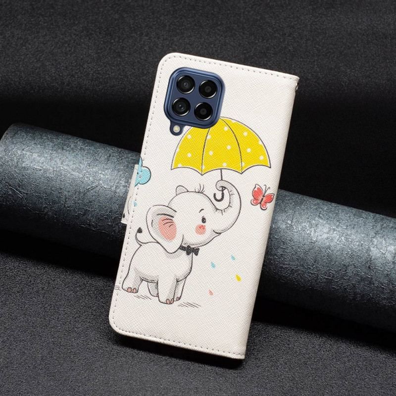 Flip Cover Samsung Galaxy M53 5G Baby Elefant