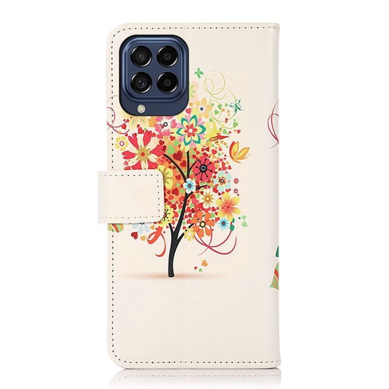 Flip Cover Samsung Galaxy M53 5G Blomstrende Træ