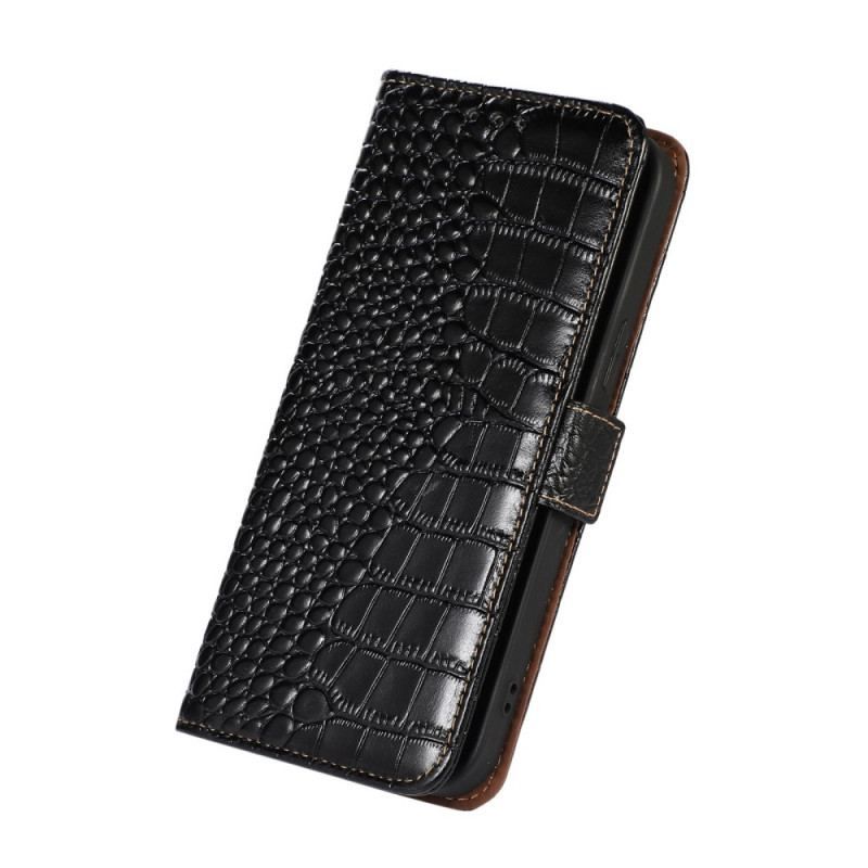 Flip Cover Samsung Galaxy M53 5G Crocodile Style Rfid