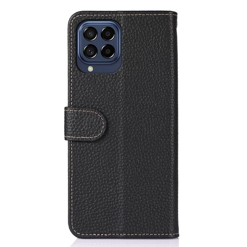 Flip Cover Samsung Galaxy M53 5G Khazneh Litchi Læder