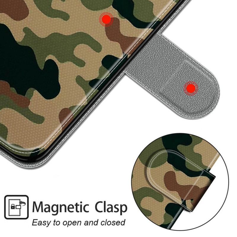 Flip Cover Samsung Galaxy M53 5G Med Snor Strappy Camo