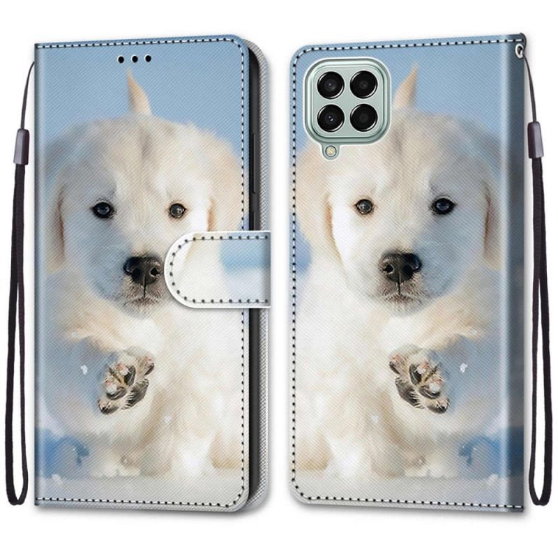 Flip Cover Samsung Galaxy M53 5G Med Snor Thong Hund