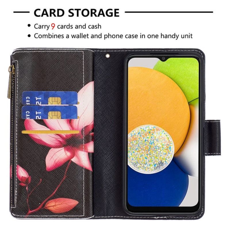 Flip Cover Samsung Galaxy M53 5G Punge Etui Blomster Tegnebog