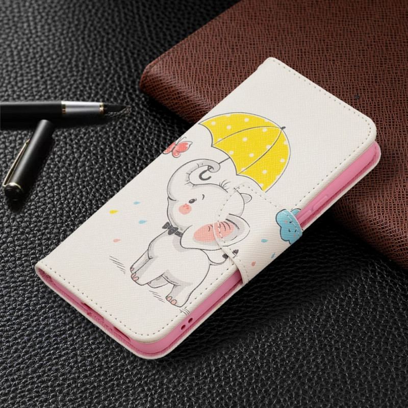 Flip Cover Samsung Galaxy S22 5G Baby Elefant