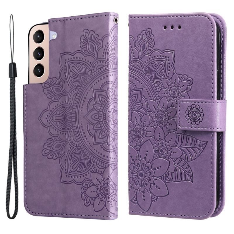 Flip Cover Samsung Galaxy S22 5G Blomster Mandala