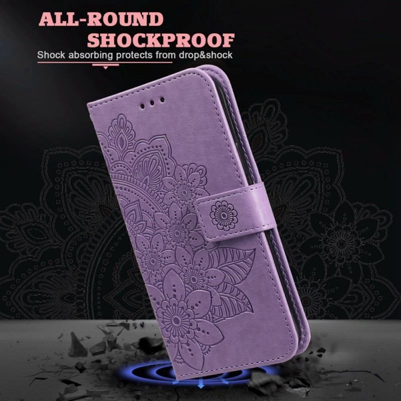 Flip Cover Samsung Galaxy S22 5G Blomster Mandala