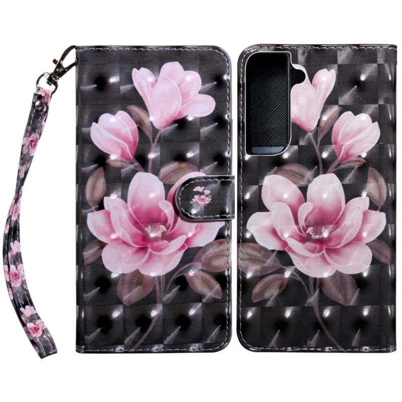 Flip Cover Samsung Galaxy S22 5G Blomstre Blomster